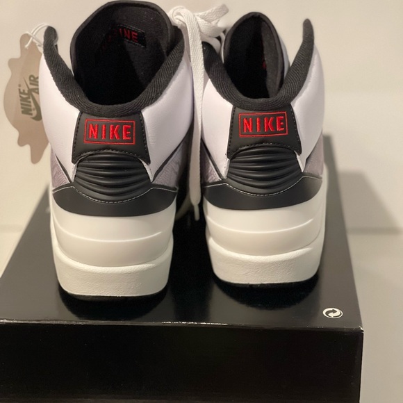 NIKE Air Jordan 2 Python Rare Retro Authentic White Grey High - Picture 3 of 6